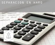 Separación en  Haro