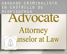 Abogado criminalista en  Castrillo de Riopisuerga