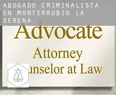 Abogado criminalista en  Monterrubio de la Serena
