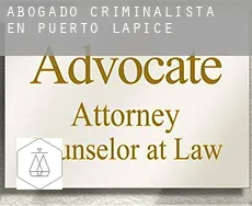 Abogado criminalista en  Puerto Lápice