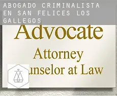Abogado criminalista en  San Felices de los Gallegos