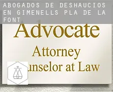 Abogados de deshaucios en  Gimenells i el Pla de la Font