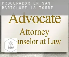 Procurador en  San Bartolomé de la Torre