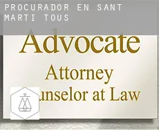 Procurador en  Sant Martí de Tous