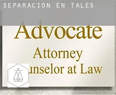 Separación en  Tales