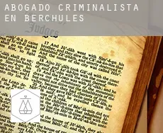 Abogado criminalista en  Bérchules