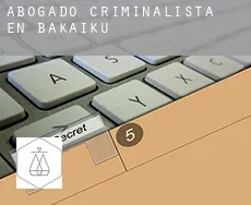Abogado criminalista en  Bakaiku