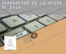 Separación en  la Riera de Gaià