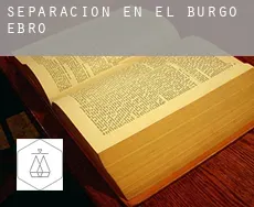 Separación en  El Burgo de Ebro