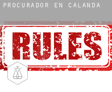 Procurador en  Calanda
