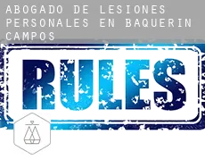 Abogado de lesiones personales en  Baquerín de Campos