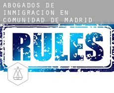 Abogados de inmigración en  Comunidad de Madrid
