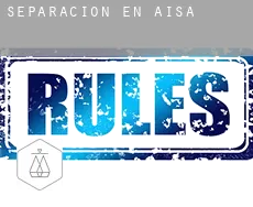 Separación en  Aisa