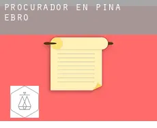 Procurador en  Pina de Ebro