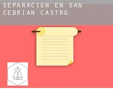 Separación en  San Cebrián de Castro