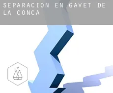 Separación en  Gavet de la Conca